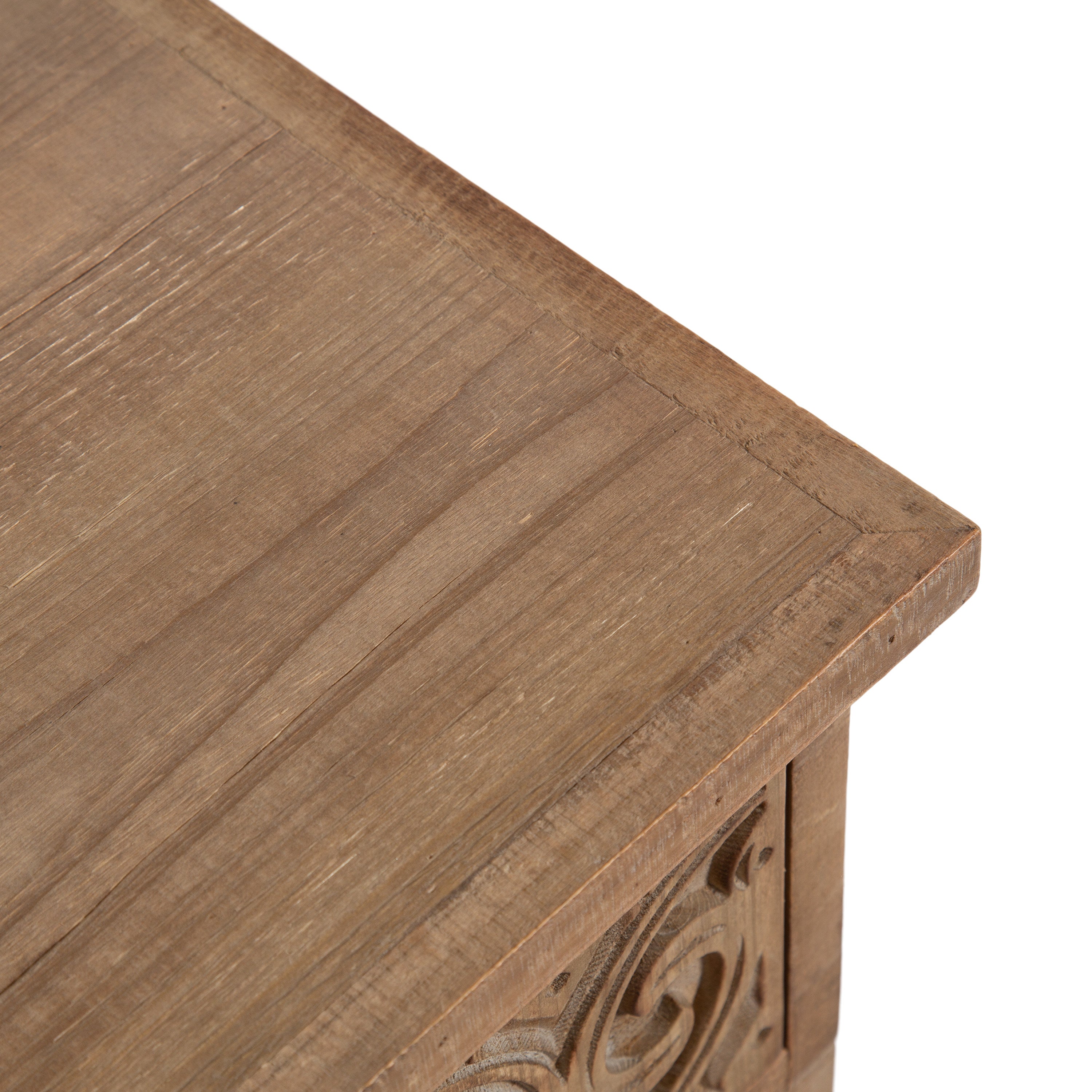 Side Table Rustic Brown 19x14x28 4