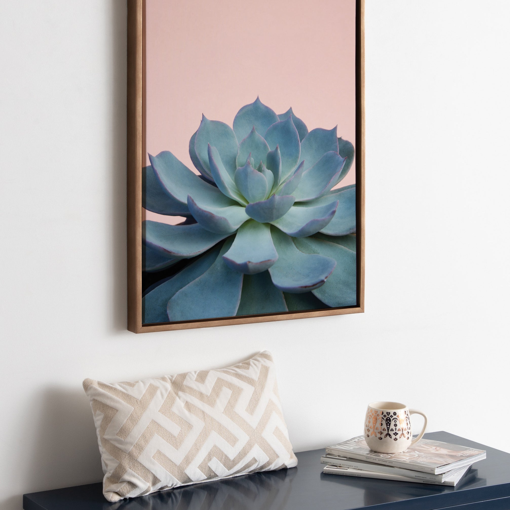 Framed Canvas Sylvie Dark Gold 23x33 5