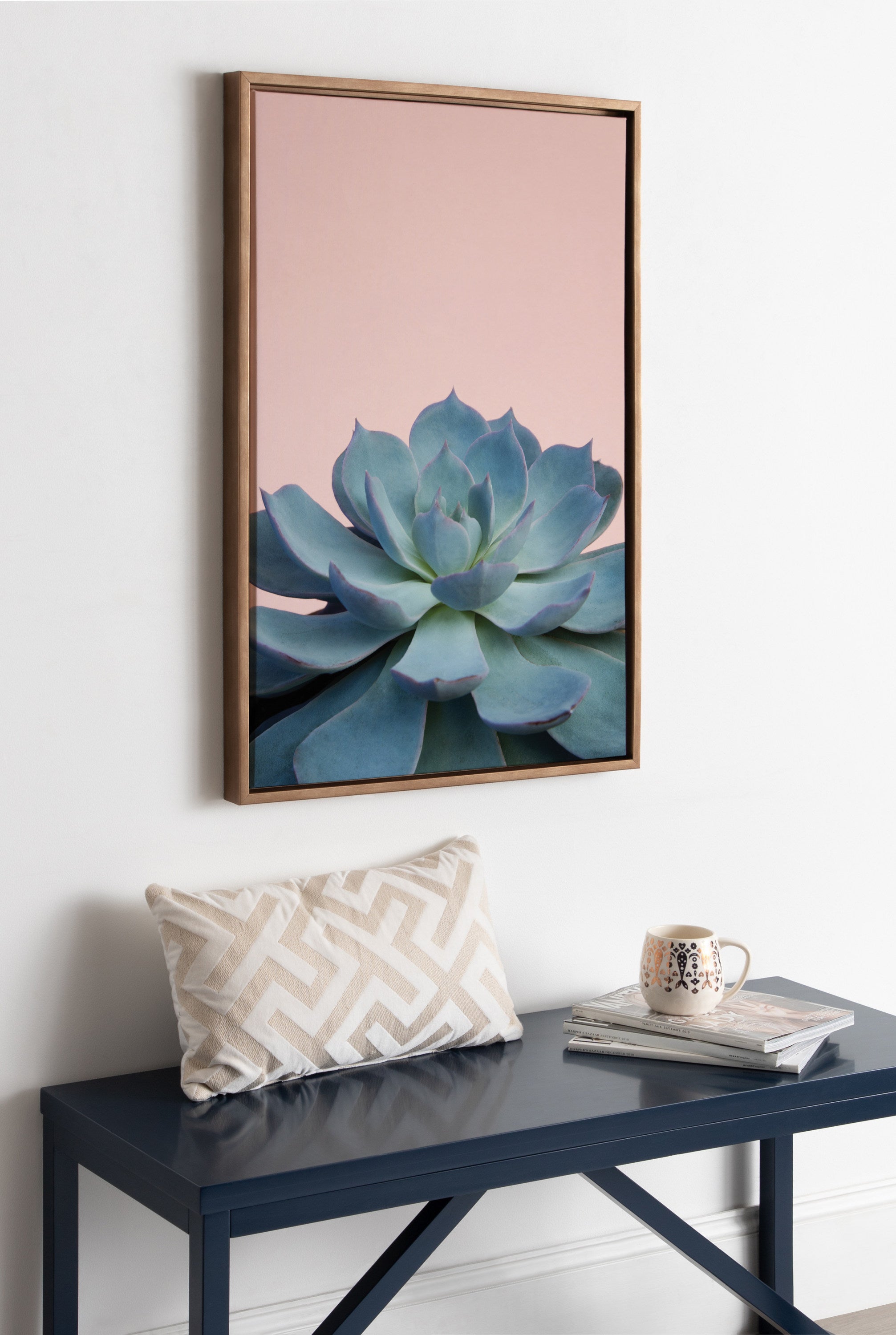 Framed Canvas Sylvie Dark Gold 23x33 5