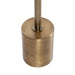 Side Table Walnut Brown Gold 14x14x24 4