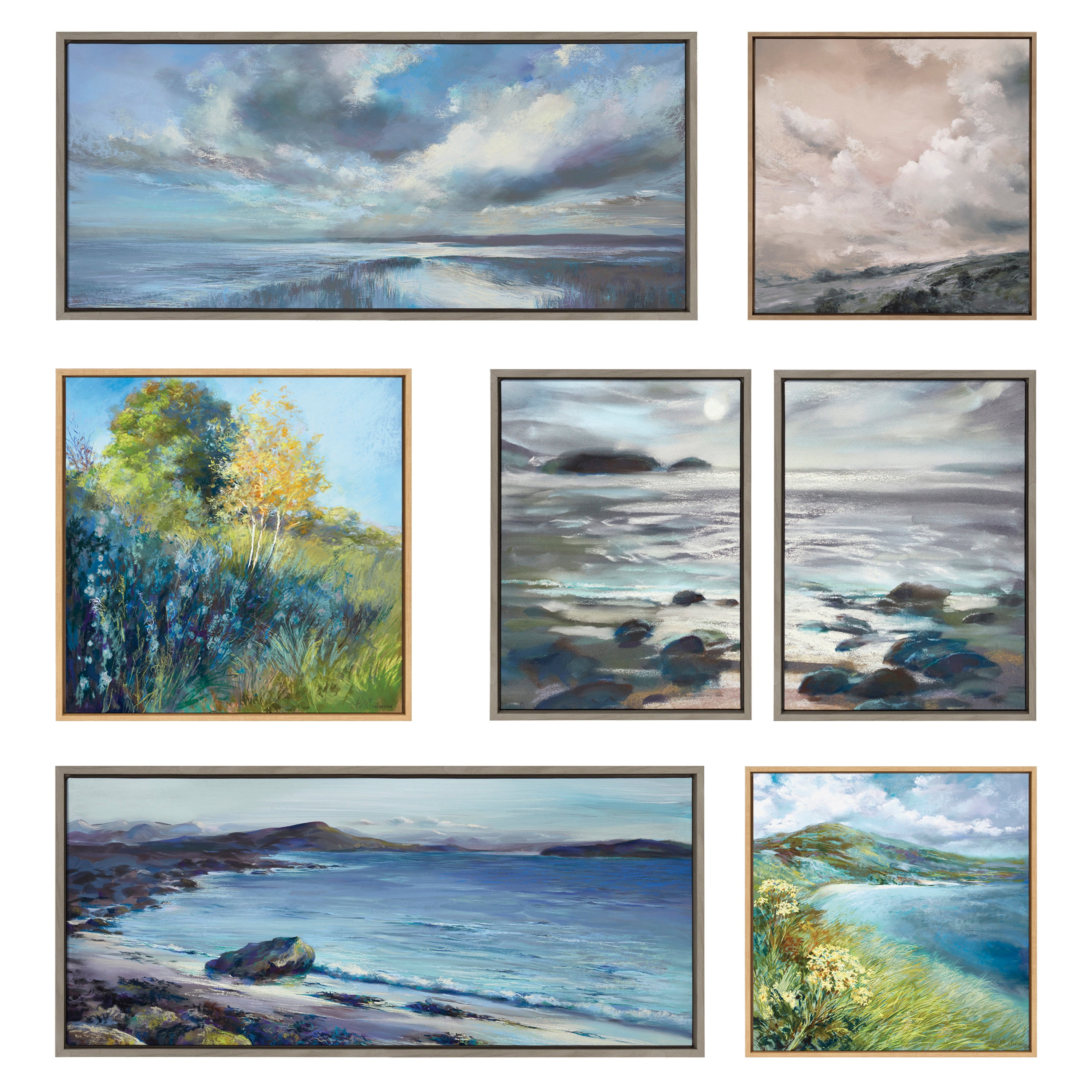 Framed Canvas 30x30 Sylvie Dark Gold 4