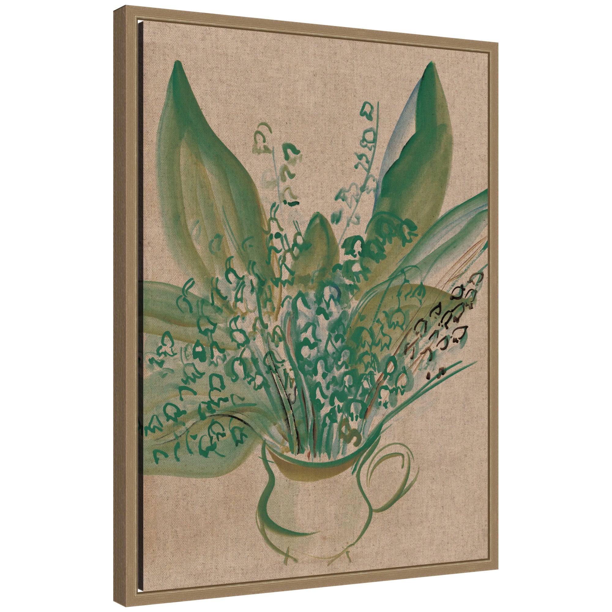 Framed Canvas 18x24 Sylvie Dark Gold 1