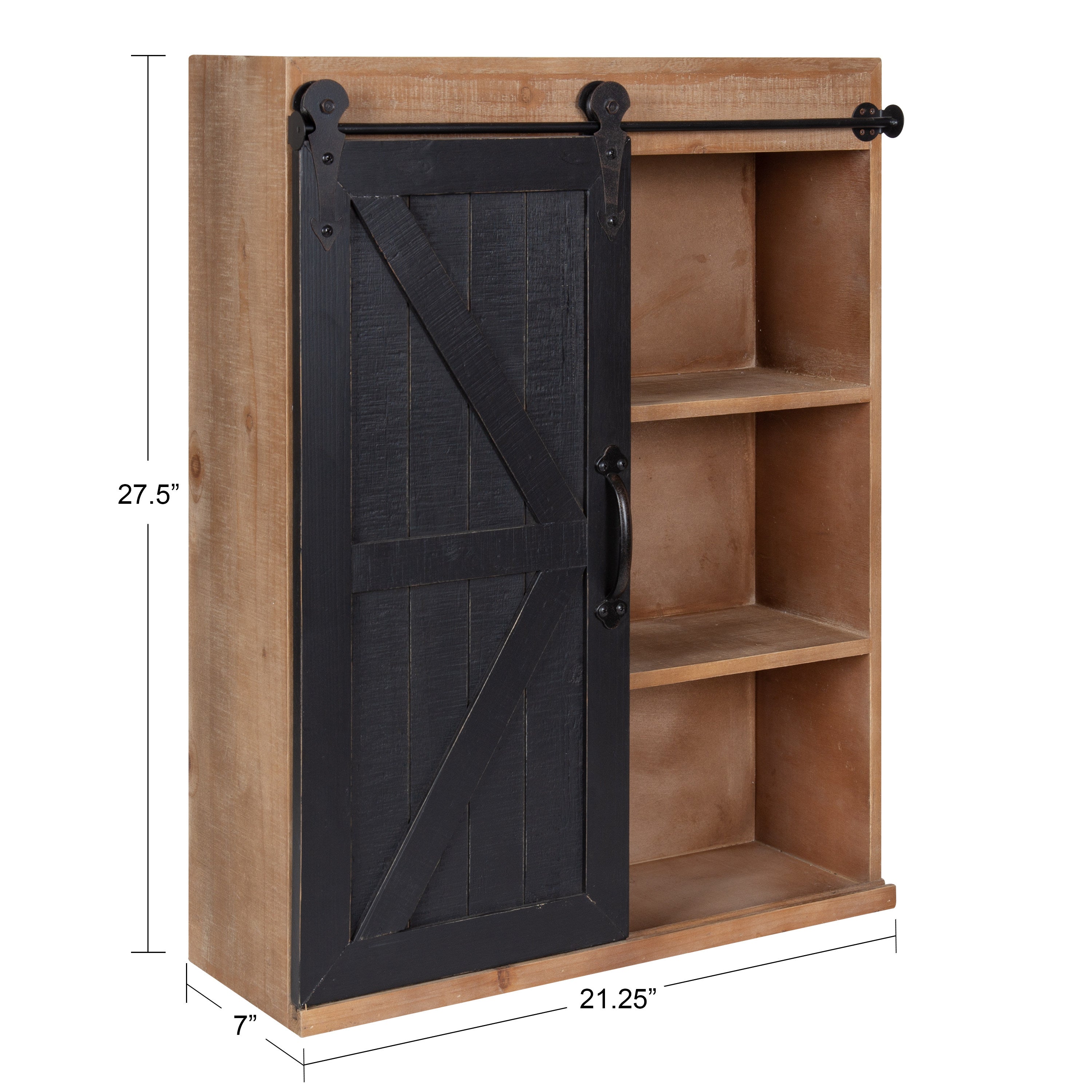 Cabinet Rustic Brown Black 22x28 2