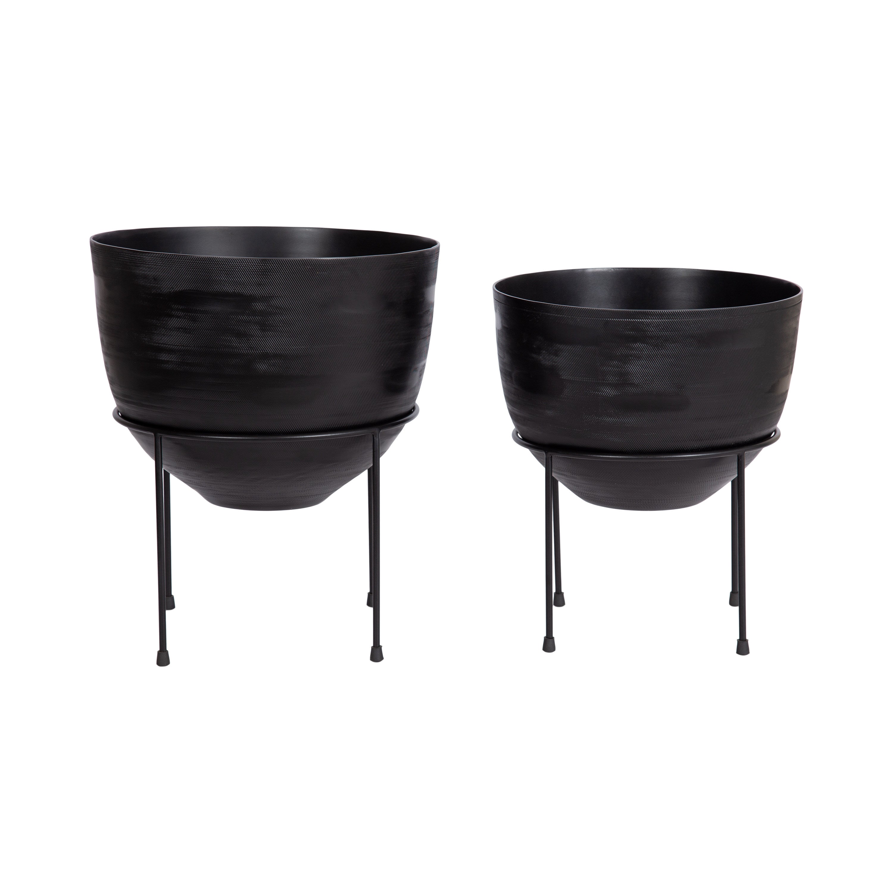 Freestanding Planter Black 2 Piece 3