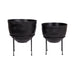 Freestanding Planter Black 2 Piece 3