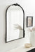 Arch Mirror Black 25x33 6