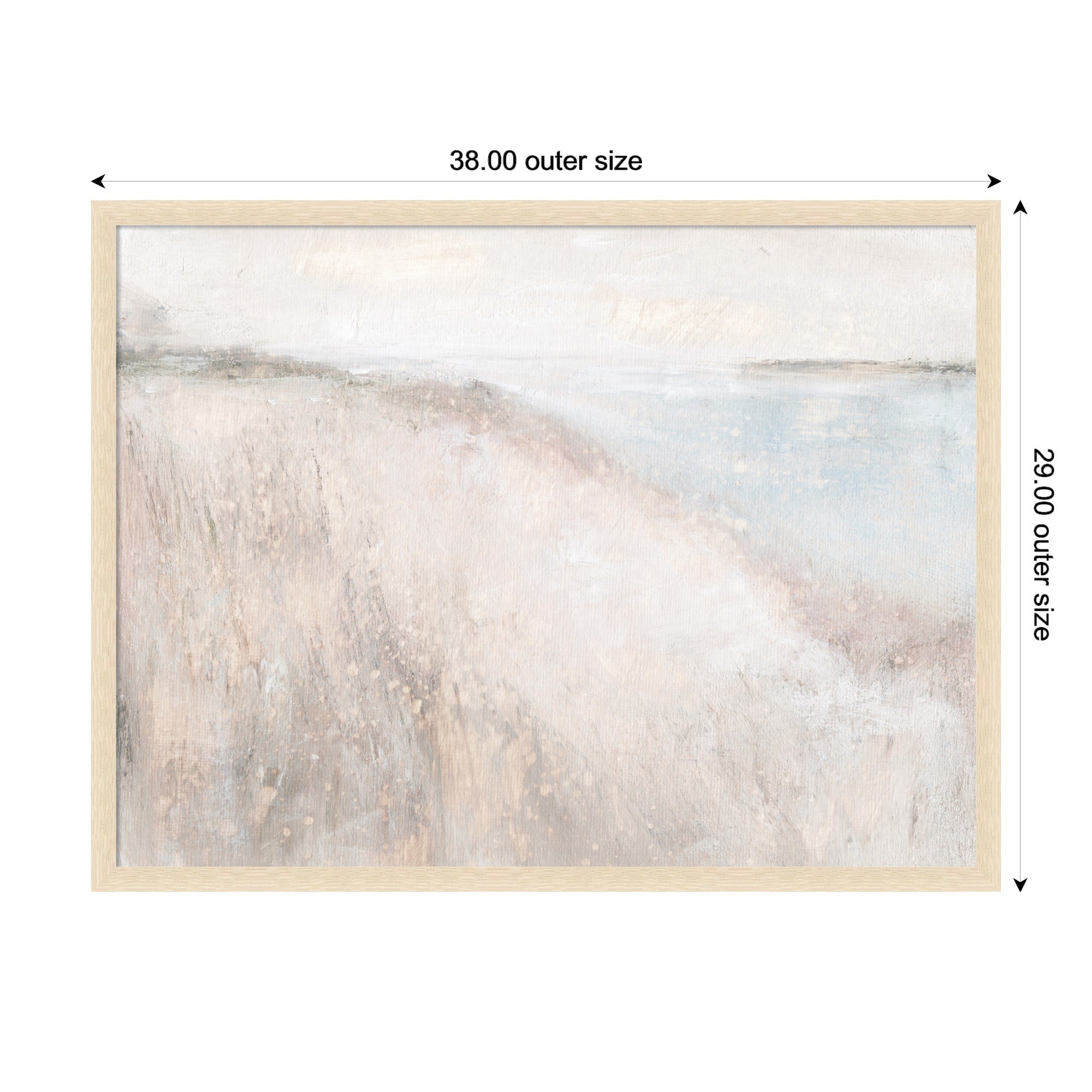 Mounted Canvas 38x29 Woodgrain Stripe Blonde 2