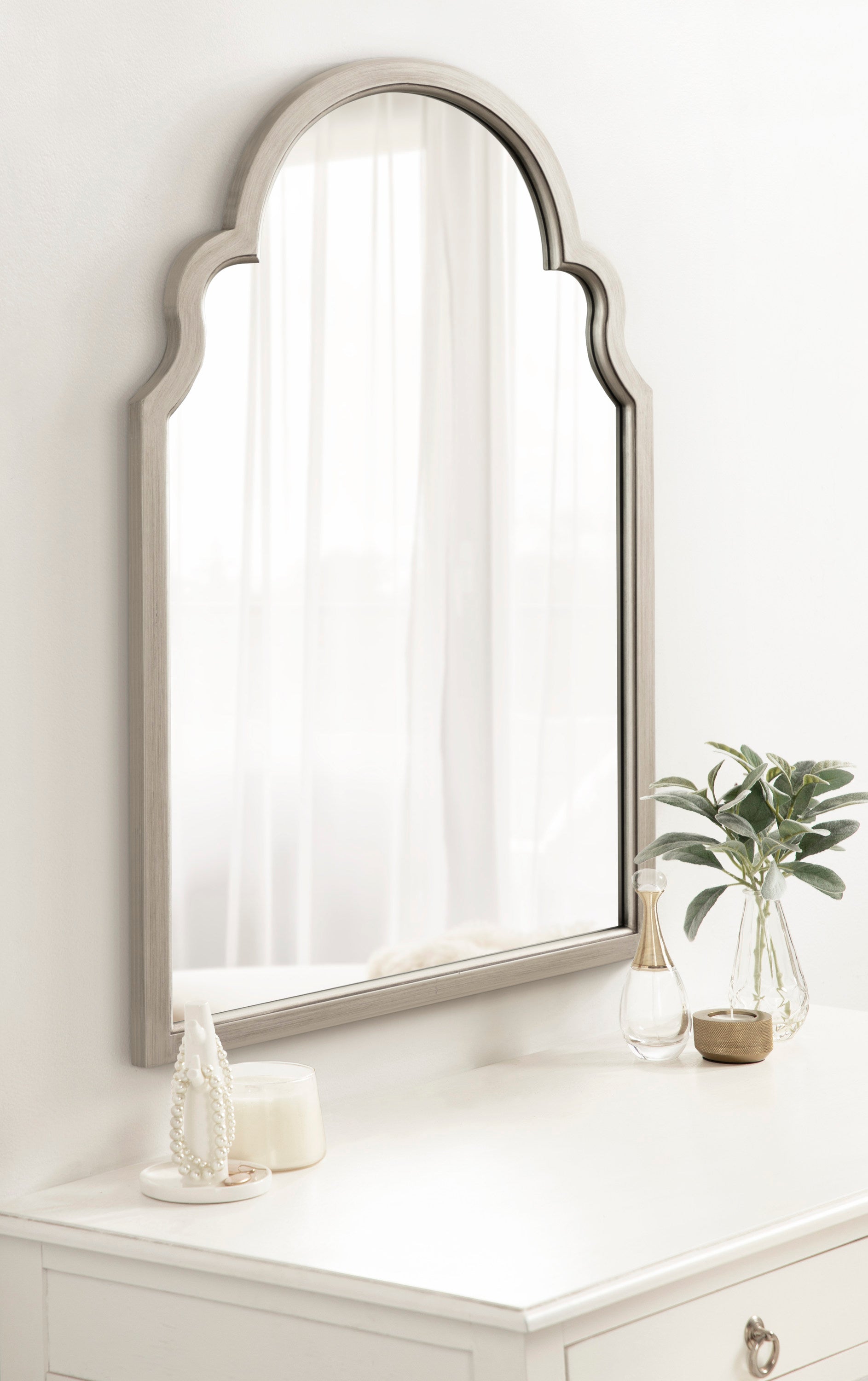 Arch Mirror Silver 24x36 6
