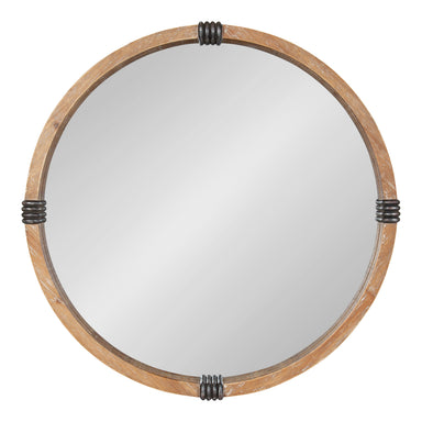 Round Mirror Natural 28" Diameter 2