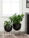 Freestanding Planter Black 2 Piece 6