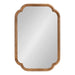 Scallop Mirror Rustic Brown 24x36 5