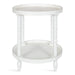 Side Table White 20x20x24 3