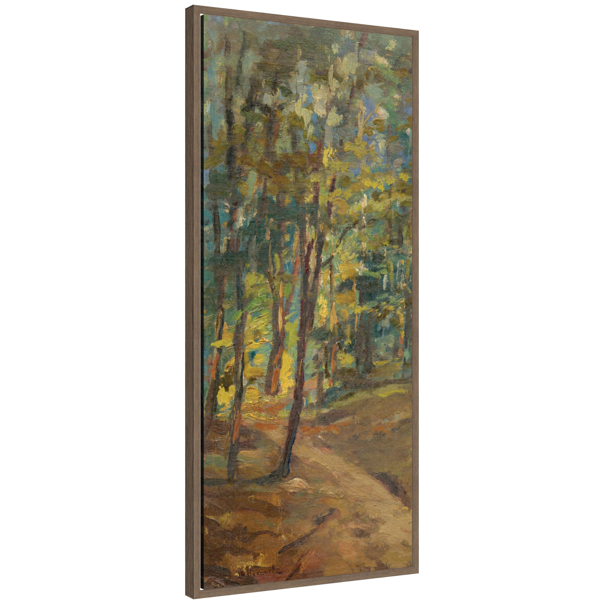 Framed Canvas 18 x 40 Sylvie Walnut 1