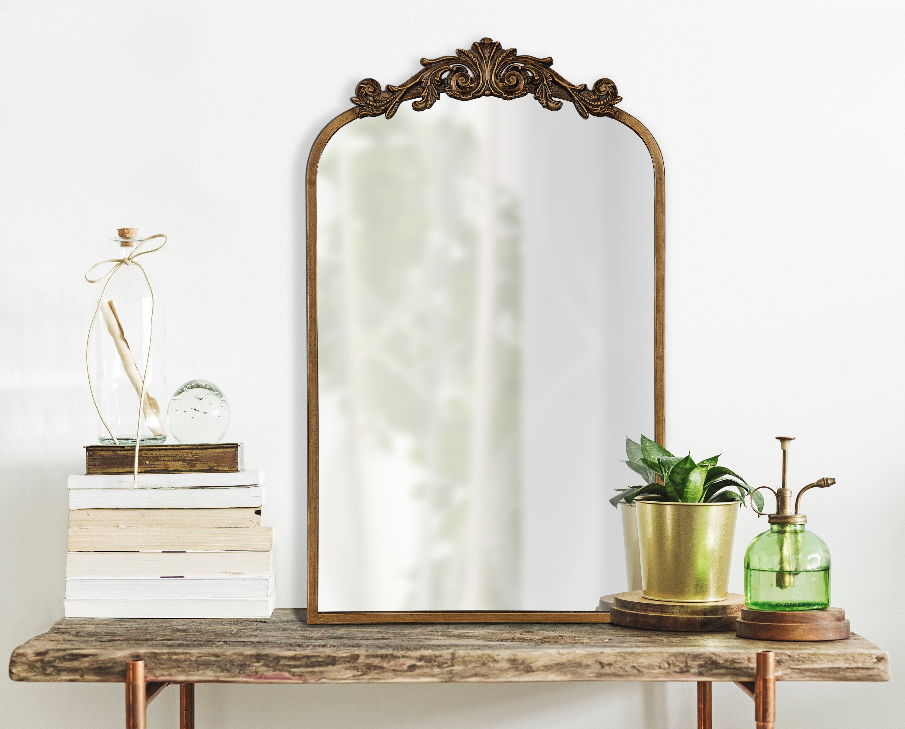 Arch Mirror 19x31 Gold 8