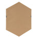 Hexagon Mirror Walnut Brown 22x31 4