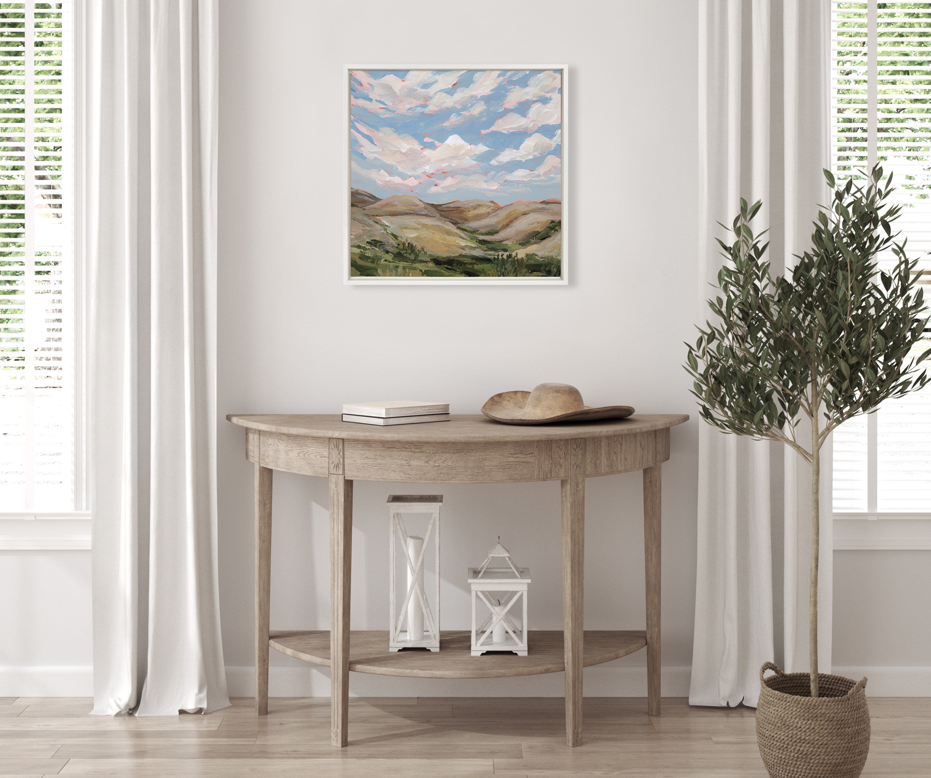 Framed Canvas 22x22 Sylvie White 5
