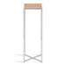 Side Table Rustic Brown Silver 7x7x21 3