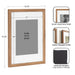 Wall Frame Brown 11x14 matted to 8x10 2