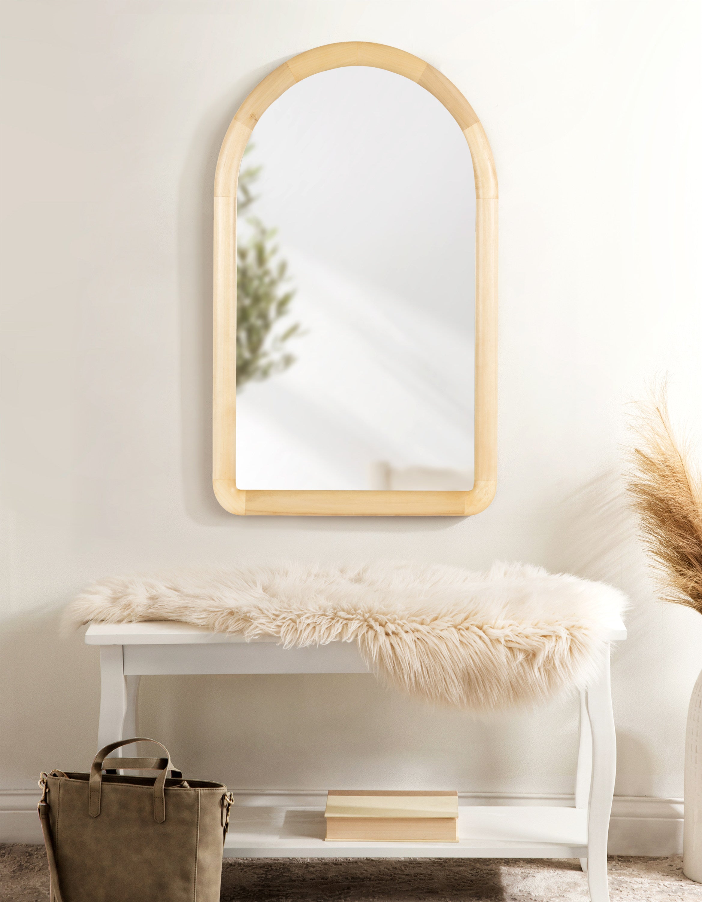 Arch Mirror Natural 24x36 7