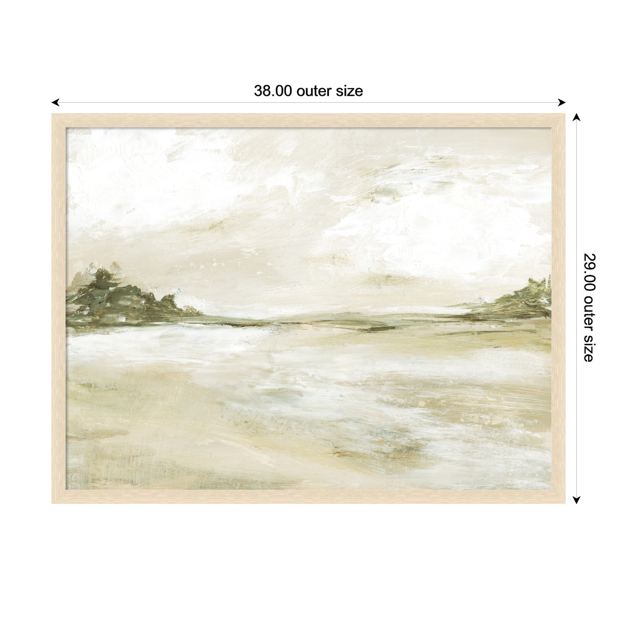 Mounted Canvas 38x29 Woodgrain Stripe Blonde 2