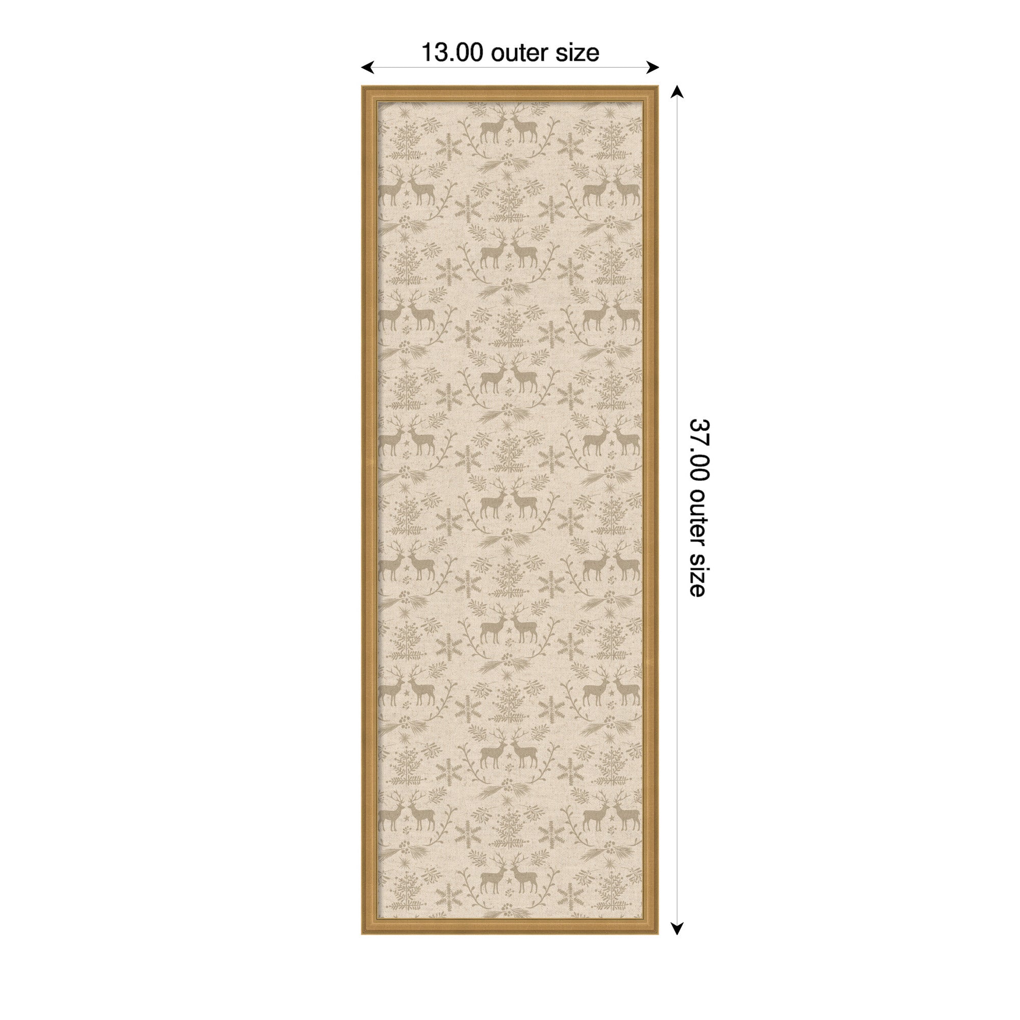 Magnetic Canvas Edith Gold 13x37 2