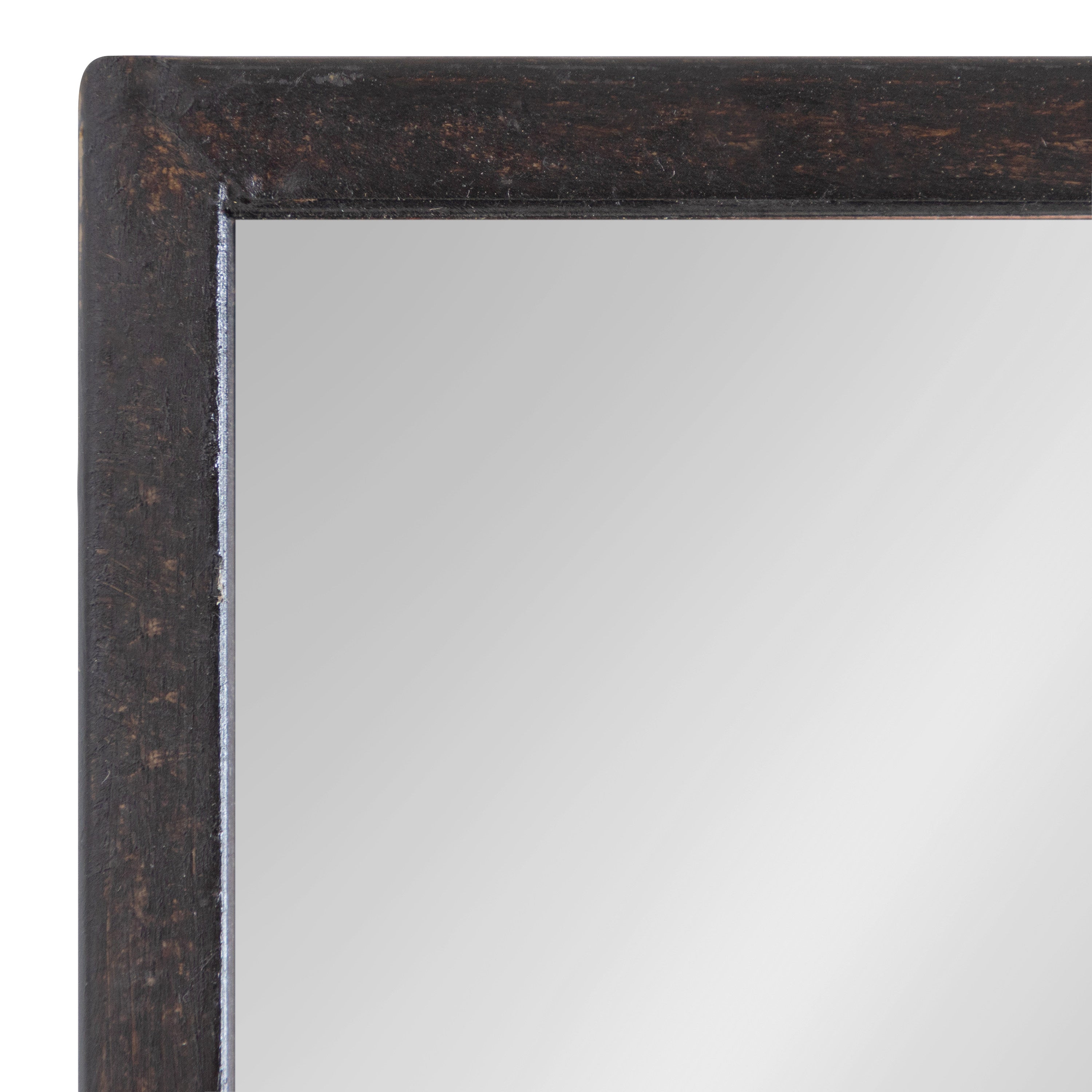 Functional Mirror Rustic Brown Silver 20x30 3