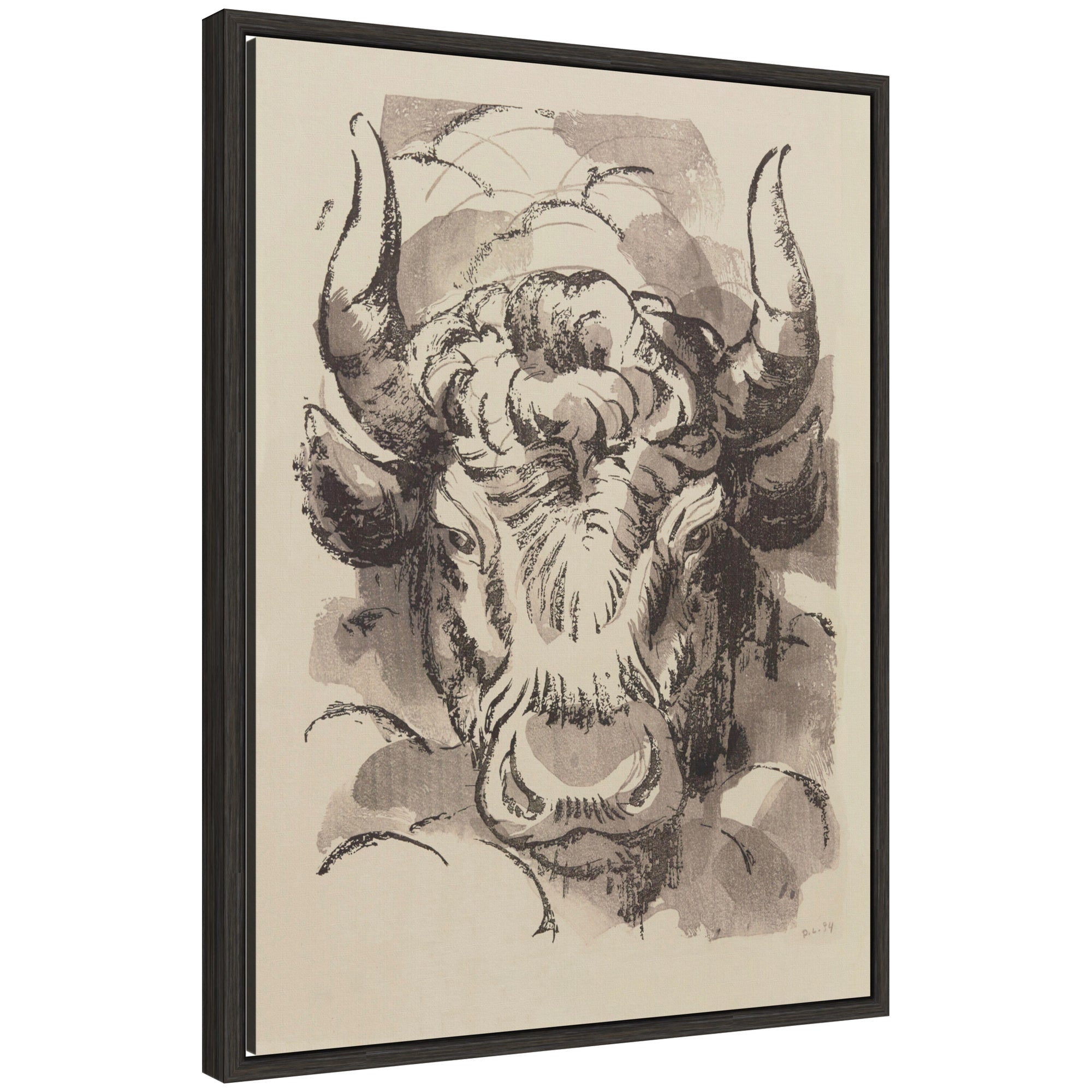 Framed Canvas 18x24 Sylvie Dark Grey 1