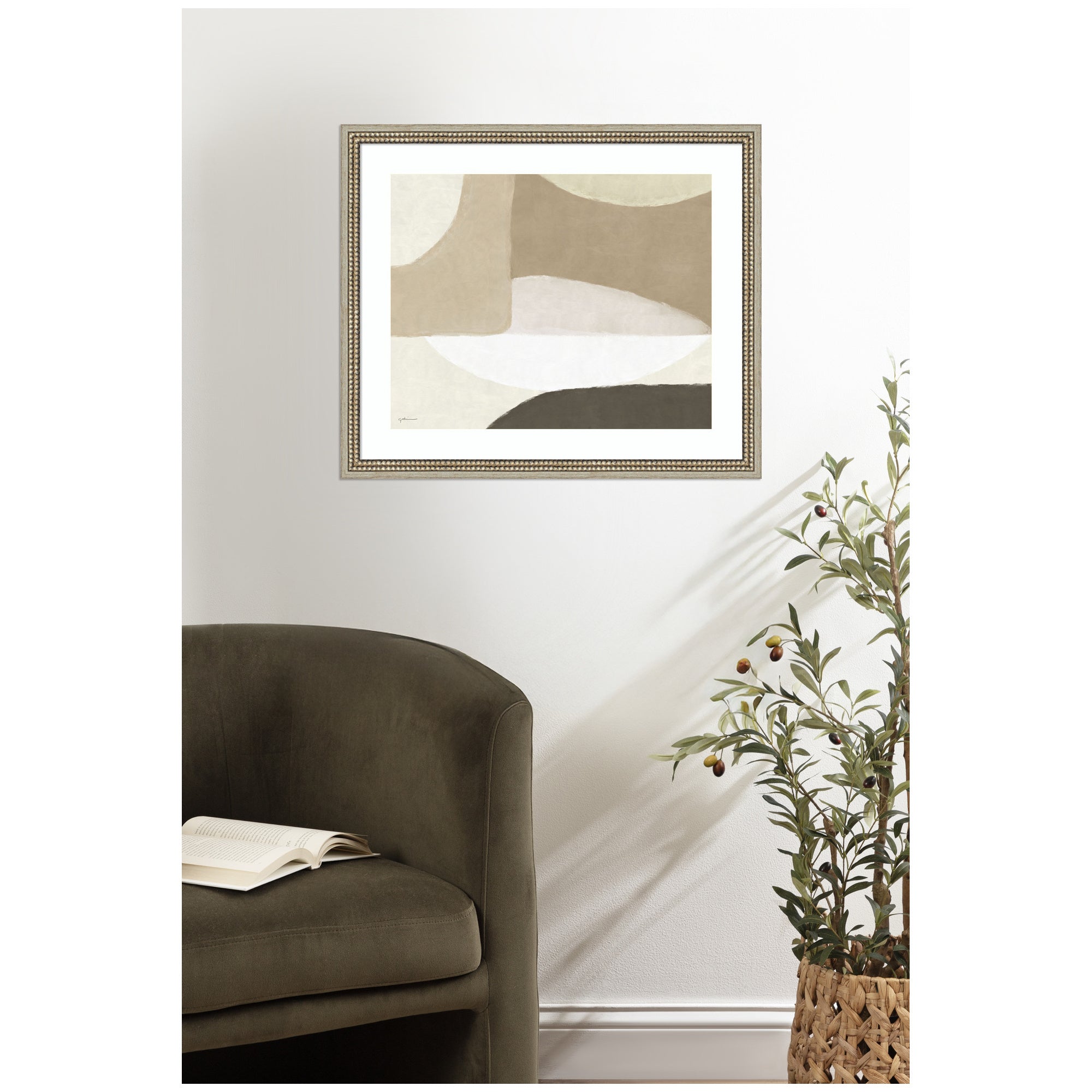 Framed Art Castellan Silver 26x22 6