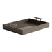Single Tray Brown Silver 17x13 1