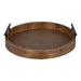 Single Tray Rustic Brown 15.5" Diameter 2