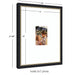 Wall Frame Belmont Black 16x20 matted to 5x7 2