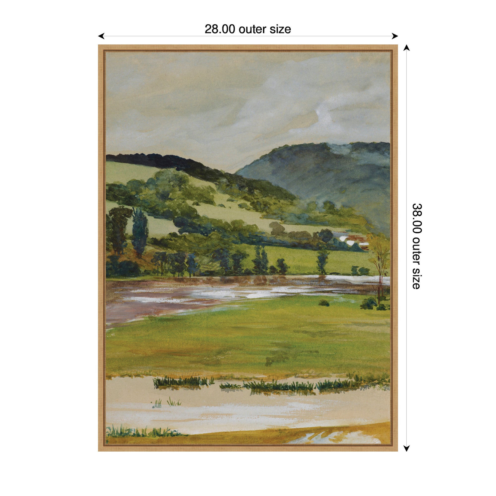 Framed Canvas 28x38 Sylvie Natural 2