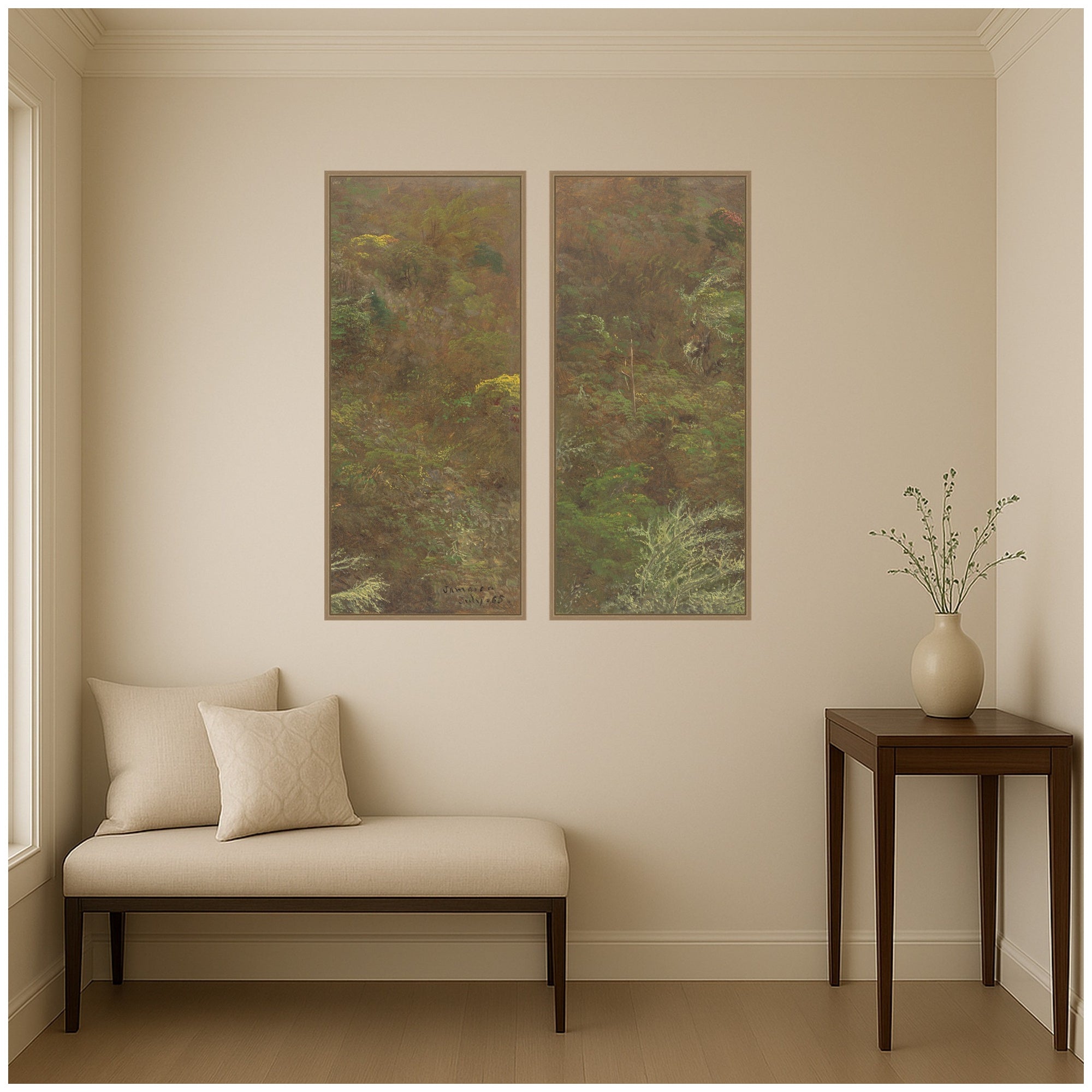 Art Set 2 Piece Set 18x40 Sylvie Dark Gold 6