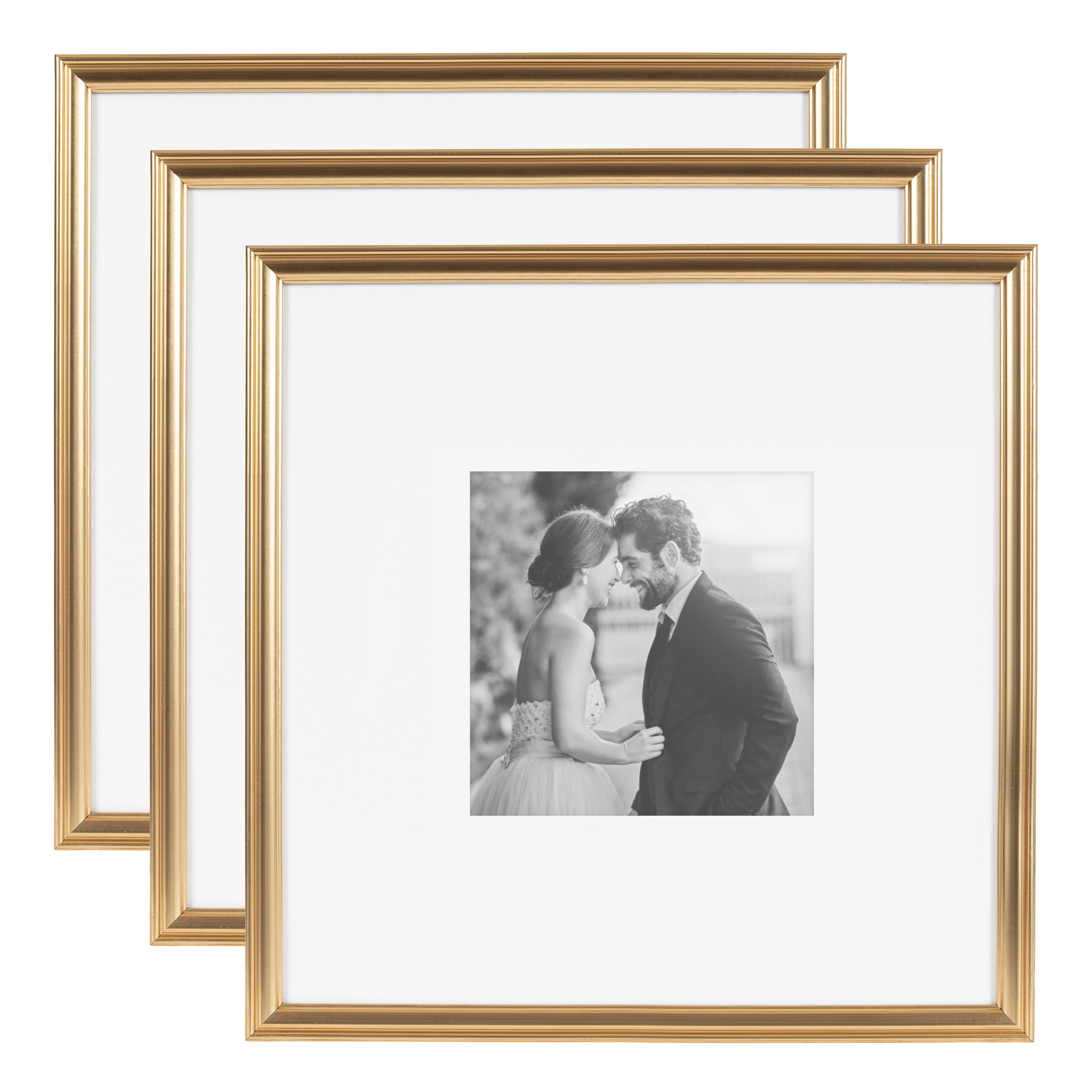 Wall Frame Gold 16x16 matted to 8x8 1