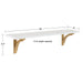 Floating Shelf 36" White Gold 5