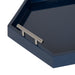 Single Tray Navy Blue Silver 18x18 6