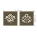 Art Set 2 Piece Set 22x22 Sylvie Dark Gold 2
