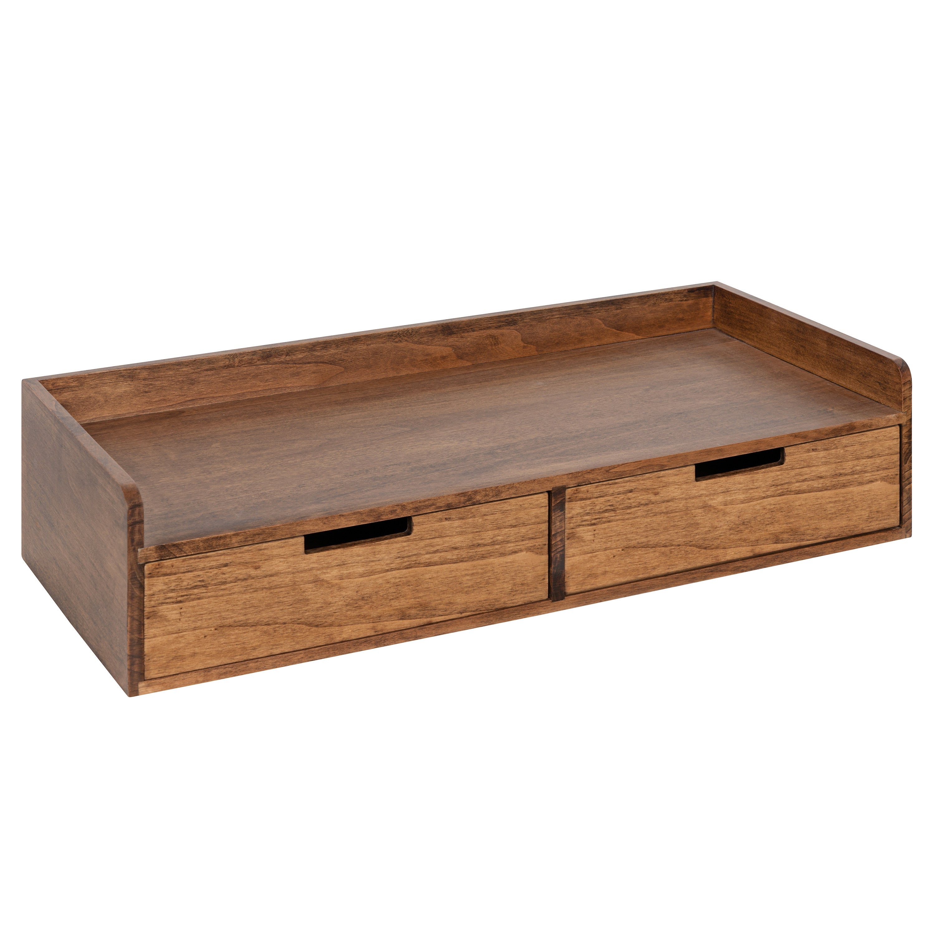 Floating Console Table Rustic Brown 28x12x6.5 1