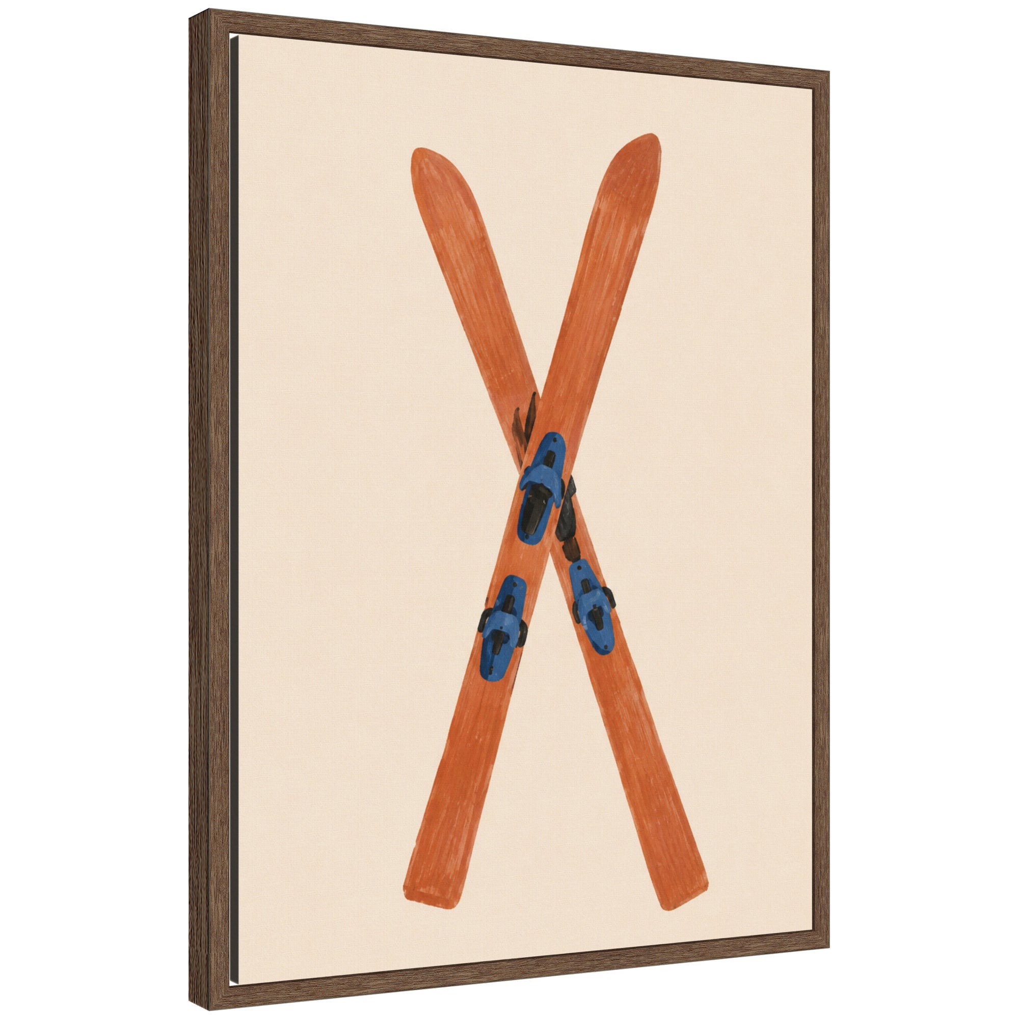 Framed Canvas Sylvie Walnut 18x24 1