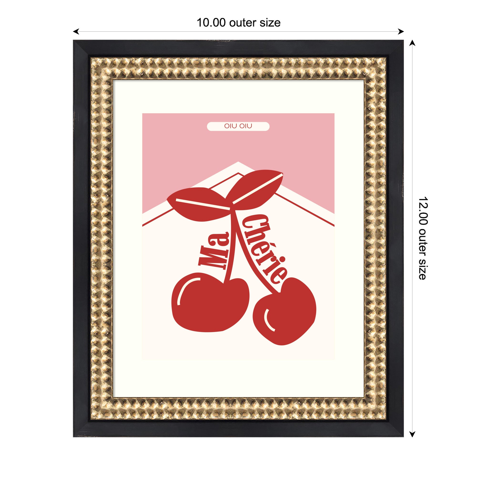 Framed Art 10x12 Castellan Black 6