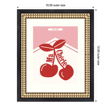 Framed Art 10x12 Castellan Black 6