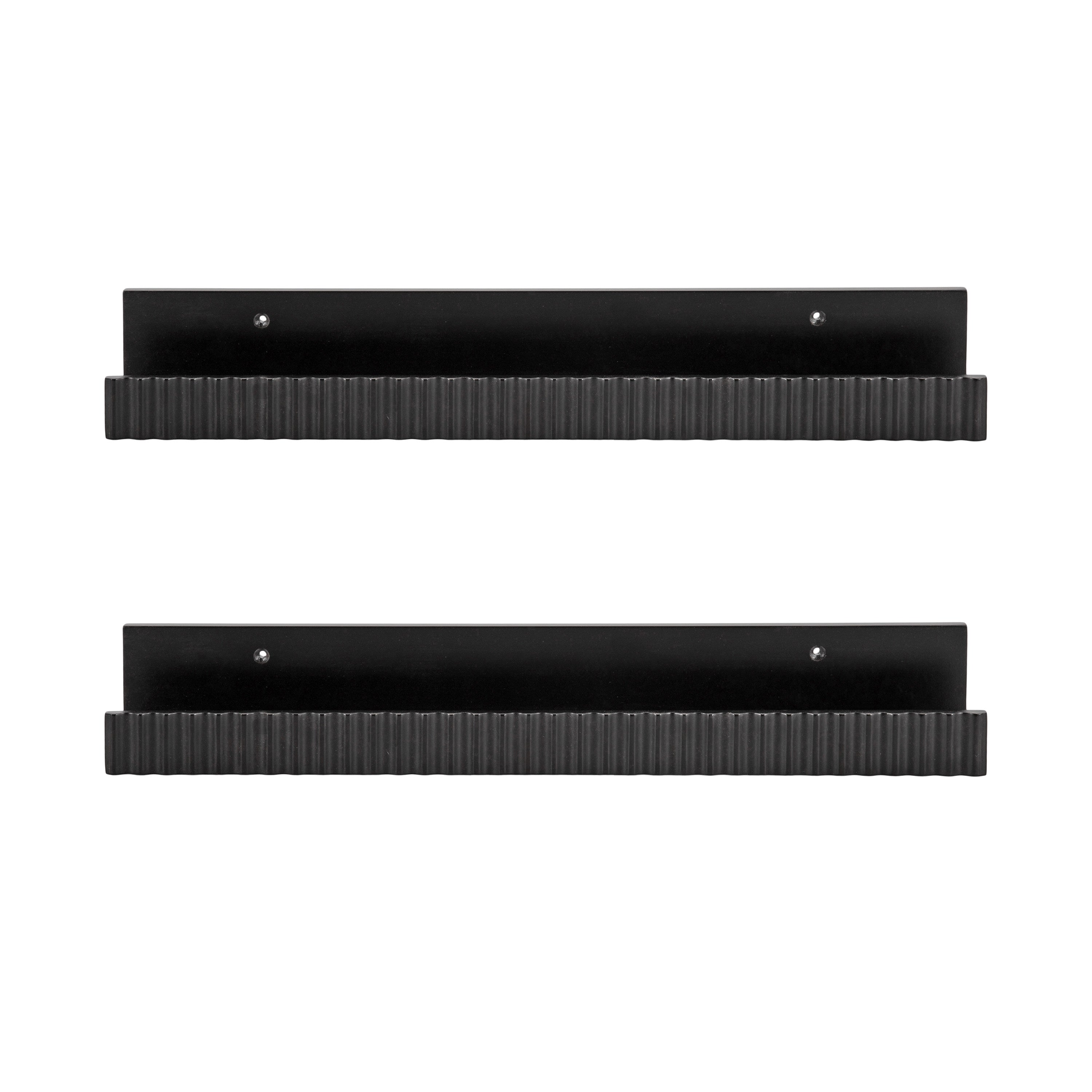Floating Shelf Black 2 Piece 24 Inch 5