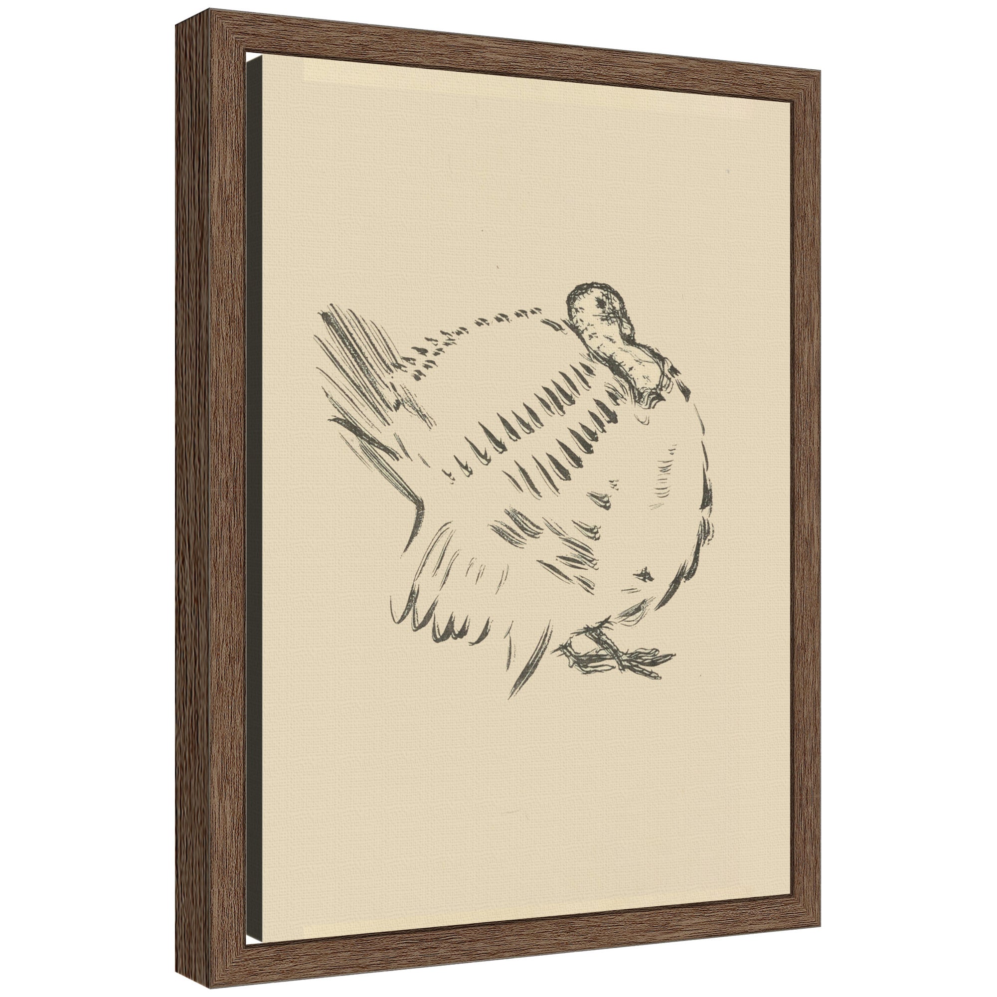 Framed Canvas 10x13 Sylvie Walnut 1