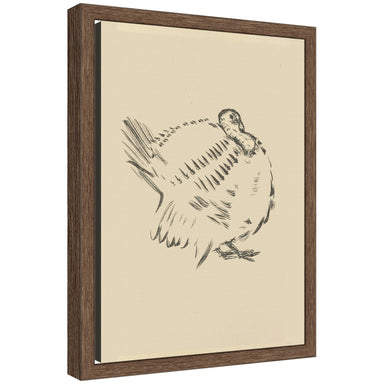 Framed Canvas 10x13 Sylvie Walnut 1