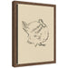 Framed Canvas 10x13 Sylvie Walnut 1