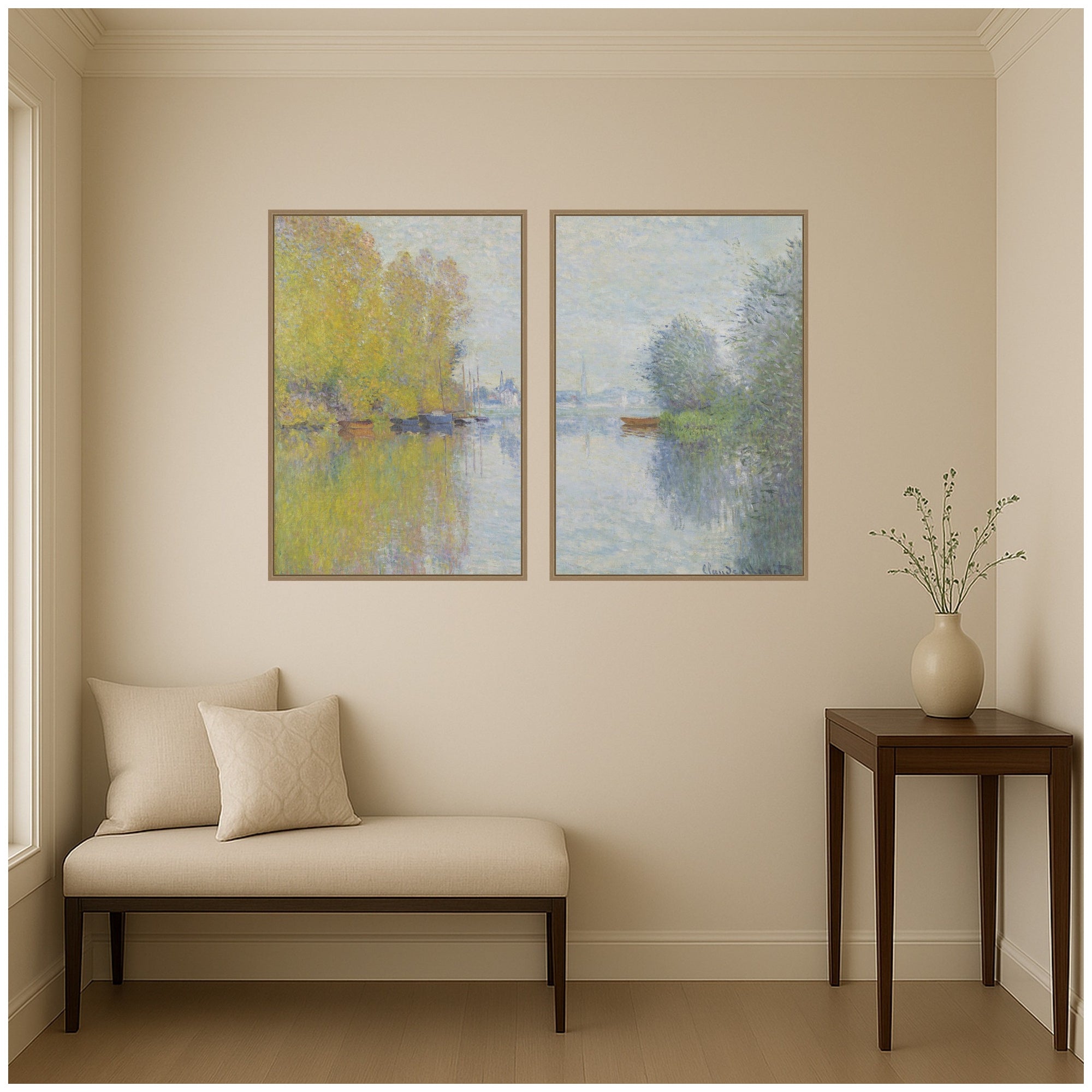 Art Set 2 Piece Set 23x33 Sylvie Dark Gold 7