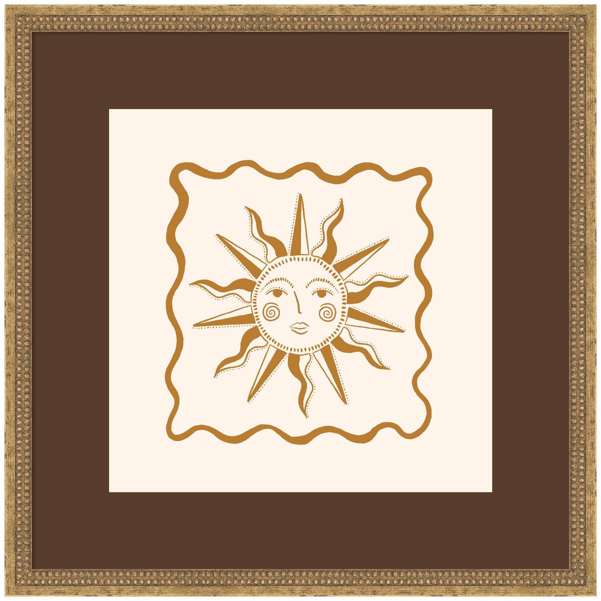 Framed Art 26x26 Castellan Gold 1