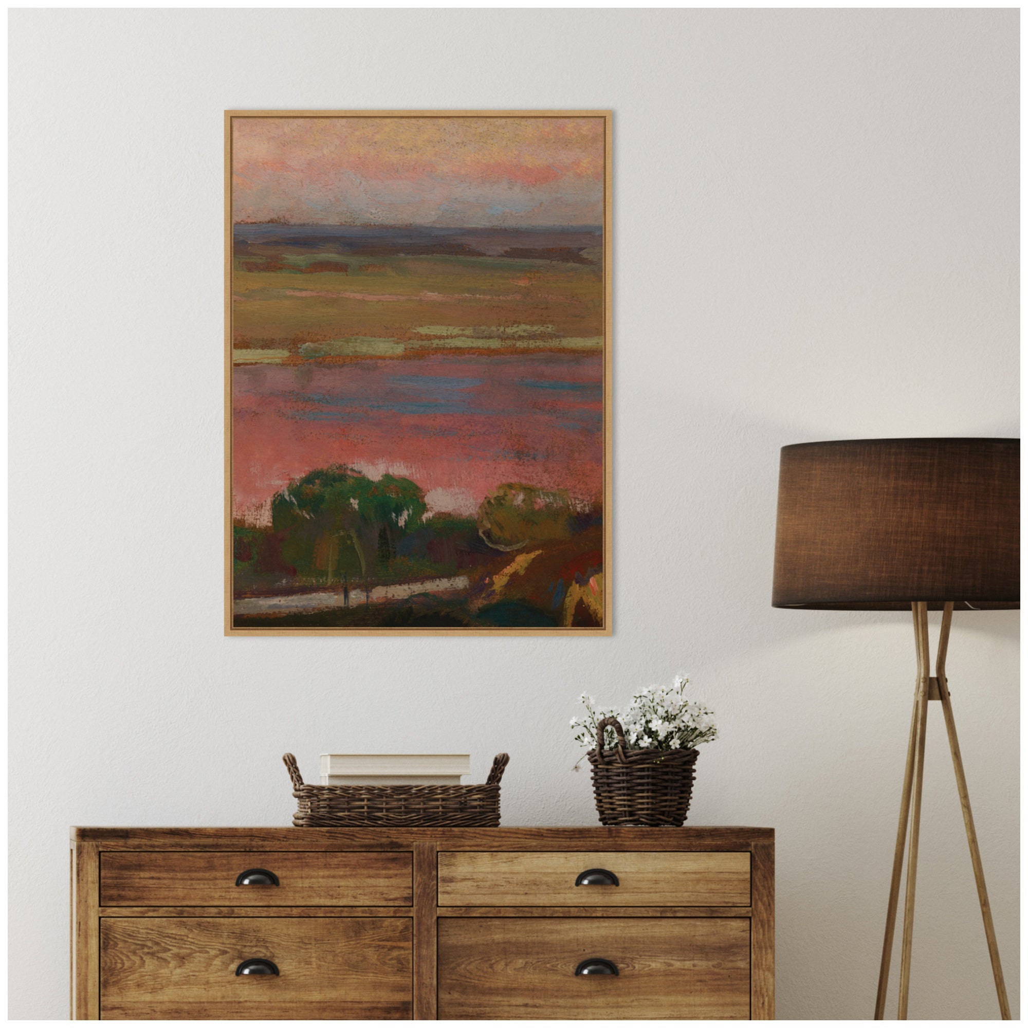 Framed Canvas 28x38 Sylvie Natural 5