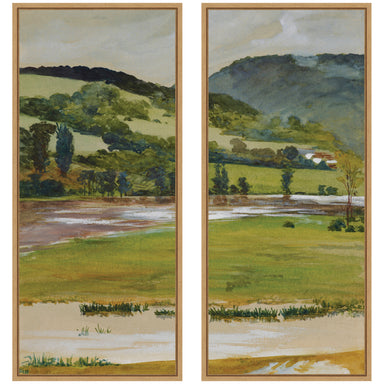 Art Set 2 Piece Set 18x40 Sylvie Natural 1