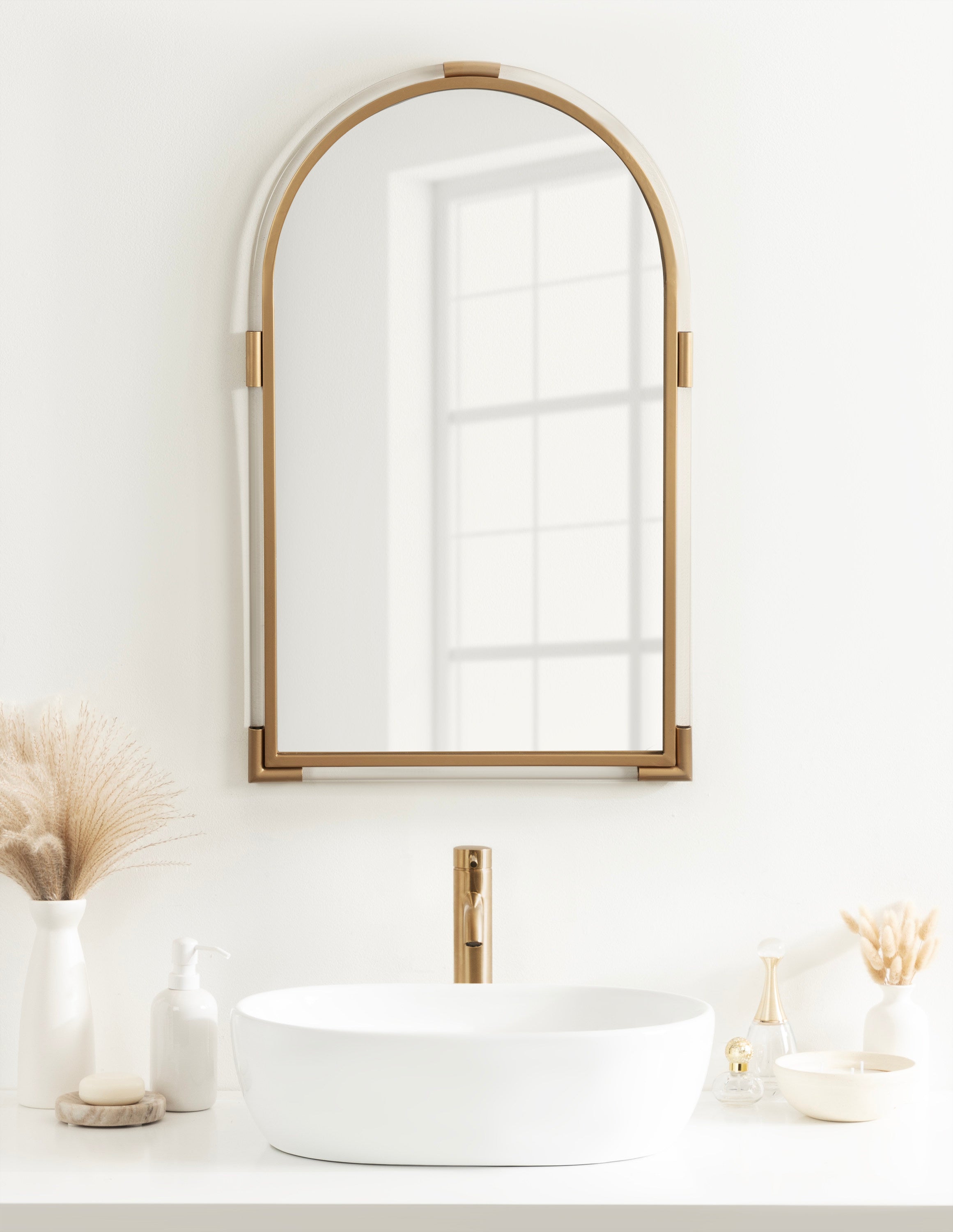 Arch Mirror Gold 22x34 8